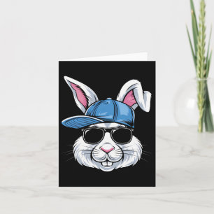 Funny Easter Bunny Sell Cap Sungles Rabbit Boys Ki Card