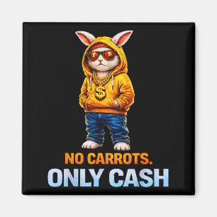 Funny easter bunny streetwear hip hop rabbit magnet