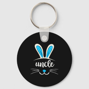 Funny Easter Bunny Uncle Shirt Easter Day Nephew Key Ring