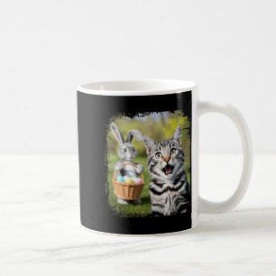 Funny Easter Cat Selfie with Easter Bunny Cat Coffee Mug