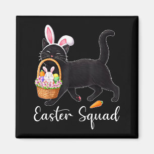 Funny easter cats ears bunny eggs spring for women magnet