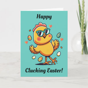 Funny Easter Chicken Card