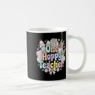 Funny easter classroom teacher one hoppy teacher  coffee mug