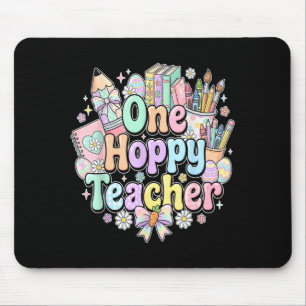 Funny easter classroom teacher one hoppy teacher mouse pad