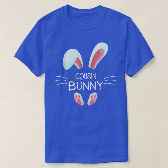 Funny Easter Day Costume Matching Cute Cousin Bunn T-Shirt (Design Front)