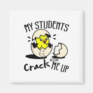 Funny Easter Day Egg Chick Teacher My Students Cra Magnet