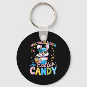 Funny Easter Day Will Trade Sister For Candy Kids  Key Ring