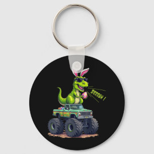 Funny Easter Dinosaur Bruh - T-rex Easter Egg Hunt Key Ring
