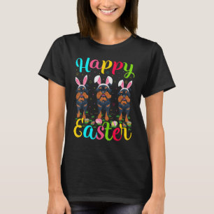 Funny Easter Egg Bunny Brussels Griffon Dog Happy T-Shirt