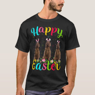 Funny Easter Egg Bunny Irish Setter Dog Happy East T-Shirt