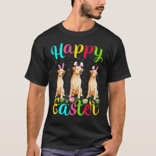 Funny Easter Egg Bunny Labrador Retriever Dog Happ T-Shirt