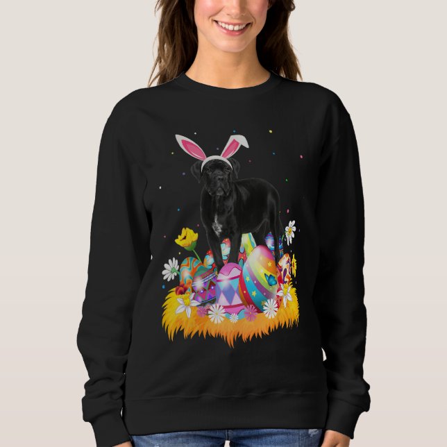 Funny Easter Egg  Cane Corso Dog Easter Sunday Sweatshirt (Front)