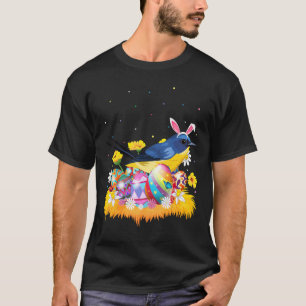 Funny Easter Egg Cute Eastern Bluebird Easter Sun T-Shirt