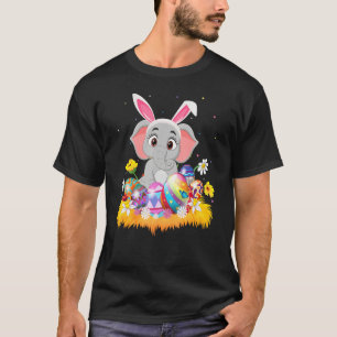 Funny Easter Egg  Cute Elephant Easter Sunday T-Shirt