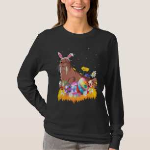 Funny Easter Egg   Cute Walrus Easter Sunday T-Shirt