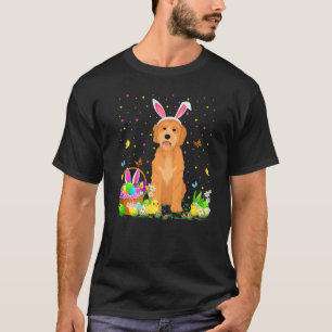 Funny Easter Egg Hunting Goldendoodle Dog Easter S T-Shirt