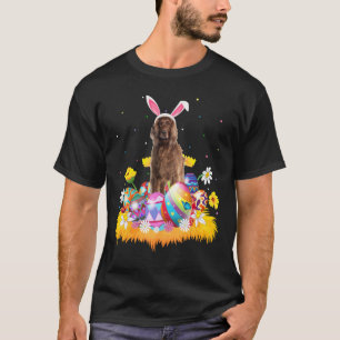 Funny Easter Egg  Irish Setter Dog Easter Sunday T-Shirt