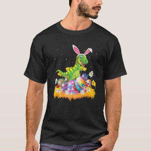 Funny Easter Egg Lover Cute Dinosaur Easter Sunday T-Shirt