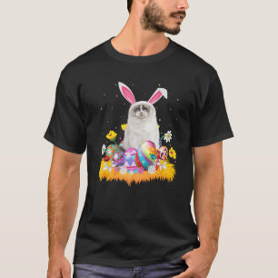 Funny Easter Egg Lover Cute Ragdoll Cat Easter Sun T-Shirt