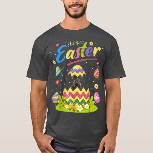 Funny Easter Egg Lover Miniature Schnauzer Dog Hap T-Shirt