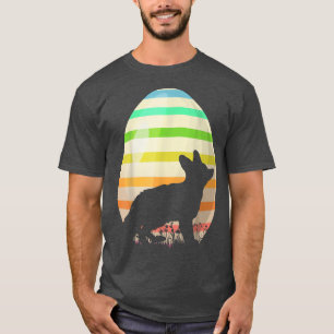 Funny Easter Egg Lover Vintage Style Fennec Fo Eas T-Shirt