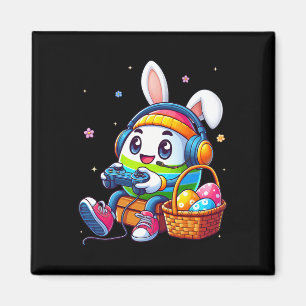 Funny Easter Egg Playing Video Game For Gamer Boys Magnet