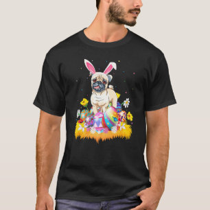 Funny Easter Egg Pug Dog Easter Sunday T-Shirt