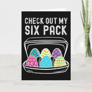 Funny Easter Egg Workout Check Out My Six Pack Abs Card