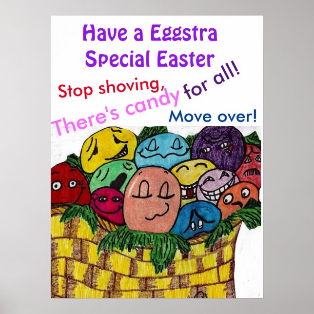 FUNNY EASTER EGGS  POSTER (Front)