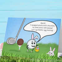 Funny Easter Golf Ball Easter Egg Hunt Humour