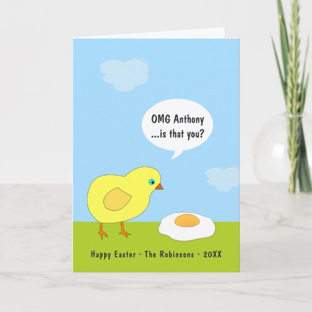 Funny Easter Greeting Card (Front)
