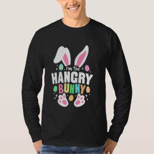 Funny Easter I'm The Hangry Bunny Ears Cute Cartoo T-Shirt