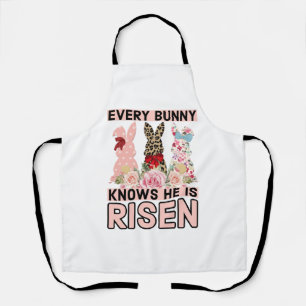 Funny Easter Jesus, Every Bunny Knows He Is Risen Apron