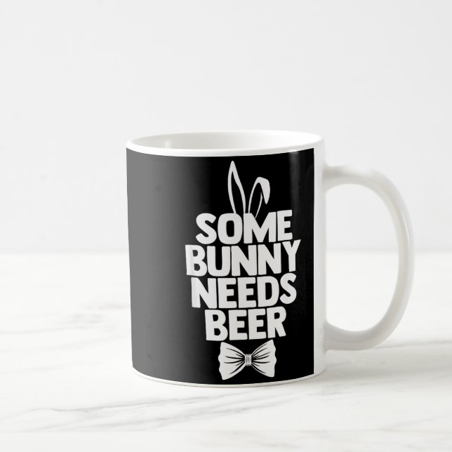 Funny easter men some bunny needs beer happy easte coffee mug (Right)