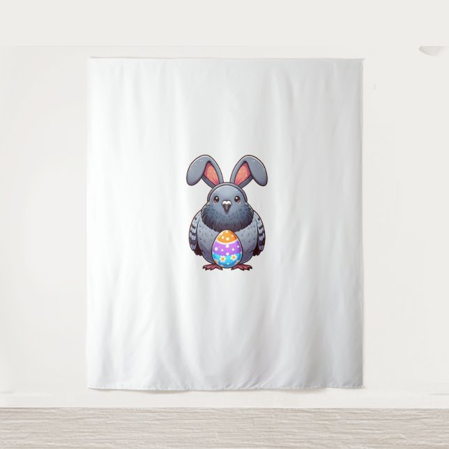 Funny Easter Pigeon Lover Egg Eggs Bunny Rabbit Bu Tapestry (Front)