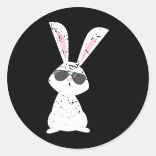 Funny Easter Rabbit Animal Gift Rabbit  Classic Round Sticker