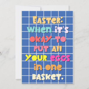 Funny Easter Saying Pun Card