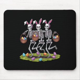 Funny Easter Skeletons Dancing Bunny Dance Women M Mouse Pad