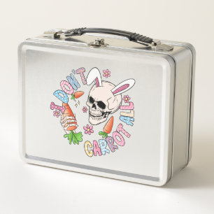 Funny Easter Skull Metal Lunch Box