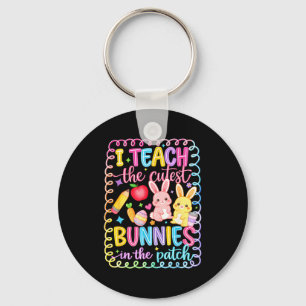 Funny easter teacher teach the cutest bunnies in key ring