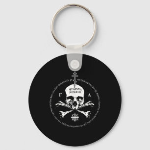 Funny Eastern Orthodox Cross Skull Ic Xc Nika Jesu Key Ring