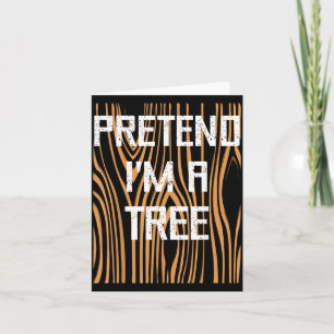 Funny Easy Lazy Halloween Pretend A Tree Trunk Of Card