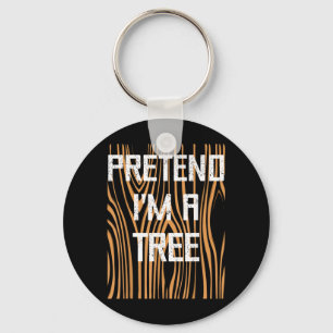 Funny Easy Lazy Halloween Pretend A Tree Trunk Of Key Ring