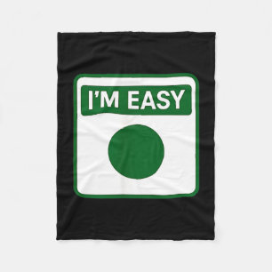 Funny easy snowboard ski mountain sign skiing joke fleece blanket