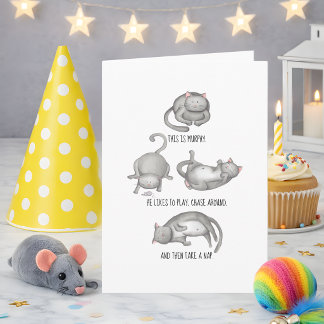 Funny Eat Drink Be Like Murphy Birthday Card