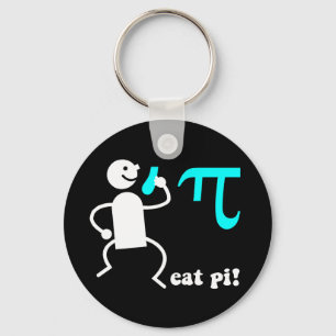 Funny eat pi key ring