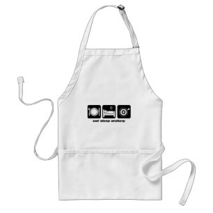 Funny eat sleep archery standard apron