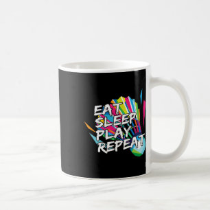Funny Eat Sleep Play Repeat Player Gift Love Tee  Coffee Mug