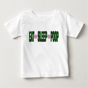 Funny Eat Sleep Poop Baby Onsie Baby T-Shirt