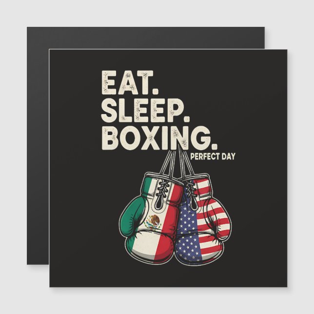 Funny Eat Sleep Repeat Boxing (Front/Back)